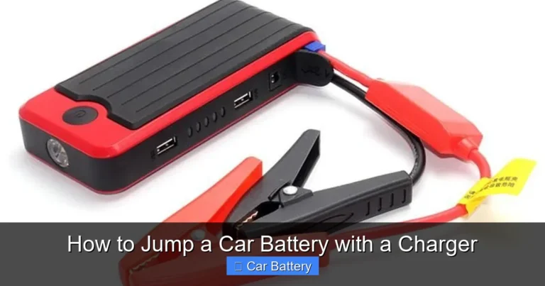 How to Jump a Car Battery with a Charger