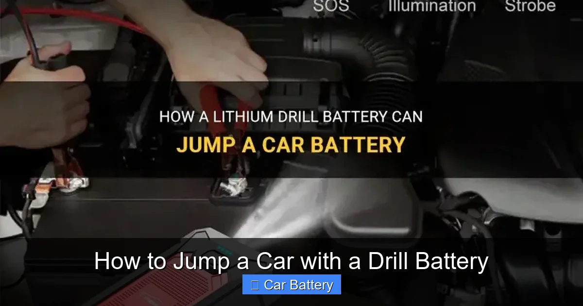 How to Jump a Car with a Drill Battery