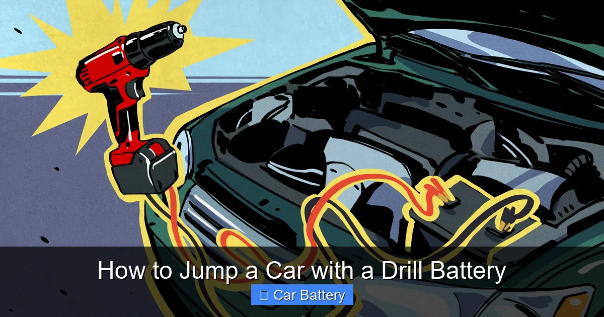 How to Jump a Car with a Drill Battery