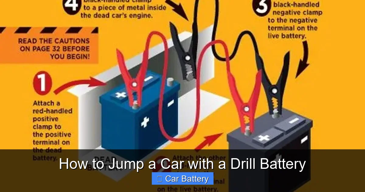 How to Jump a Car with a Drill Battery