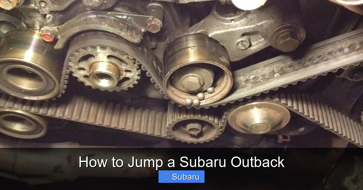 How to Jump a Subaru Outback
