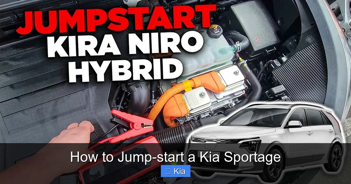 How to Jump-start a Kia Sportage