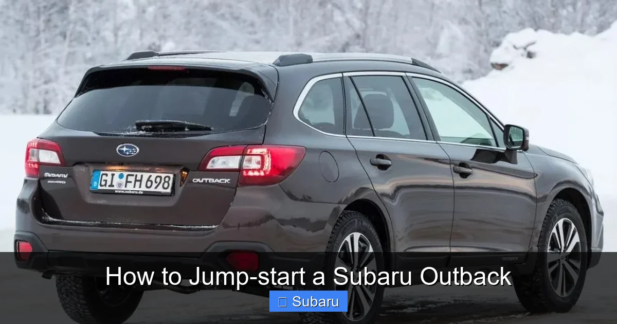 How to Jump-start a Subaru Outback