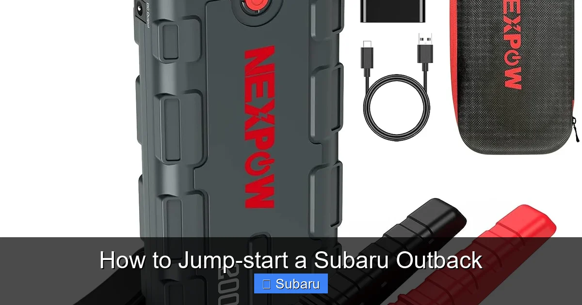 How to Jump-start a Subaru Outback