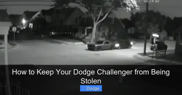 How to Keep Your Dodge Challenger from Being Stolen