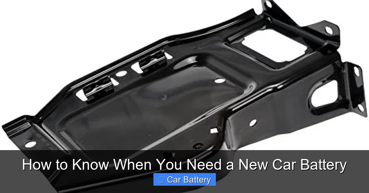 How to Know When You Need a New Car Battery