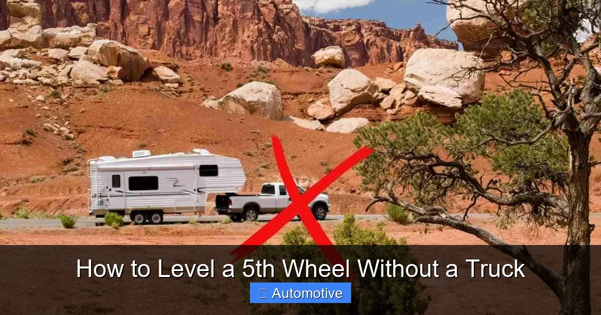 How to Level a 5th Wheel Without a Truck