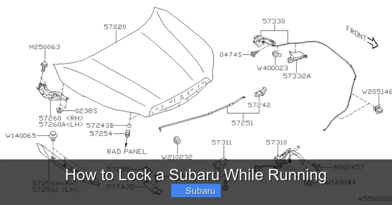 How to Lock a Subaru While Running