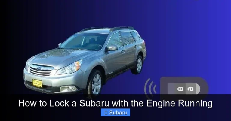 How to Lock a Subaru with the Engine Running