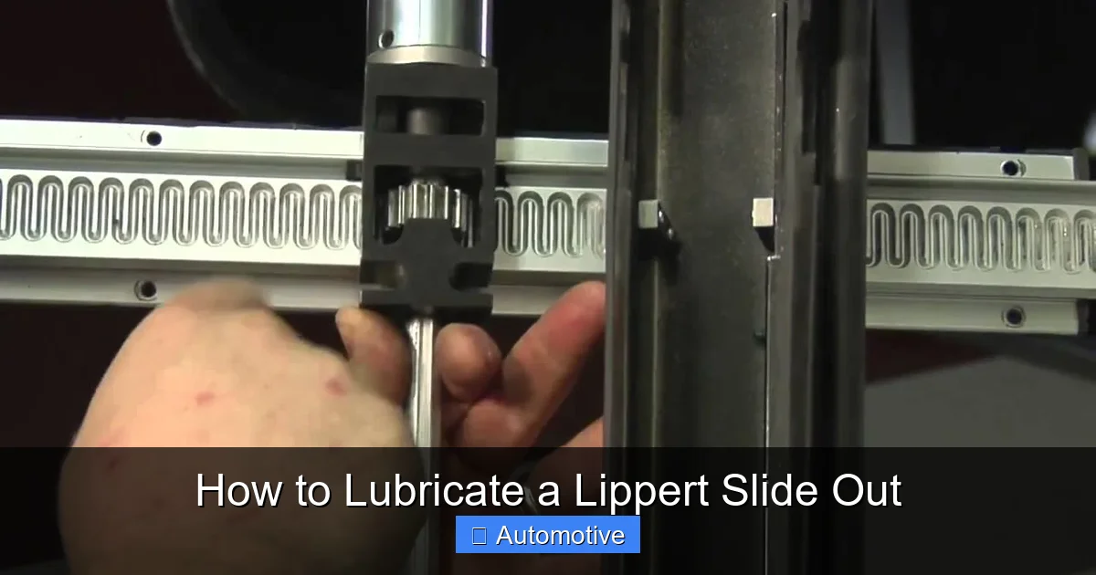 How to Lubricate a Lippert Slide Out