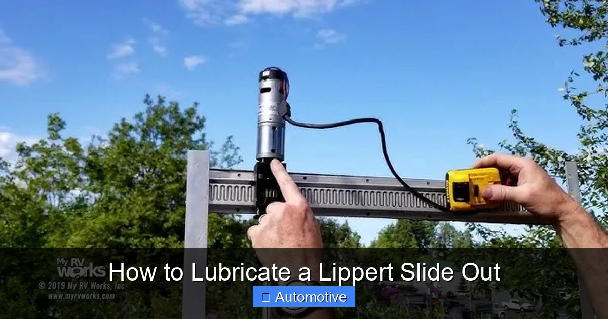 How to Lubricate a Lippert Slide Out