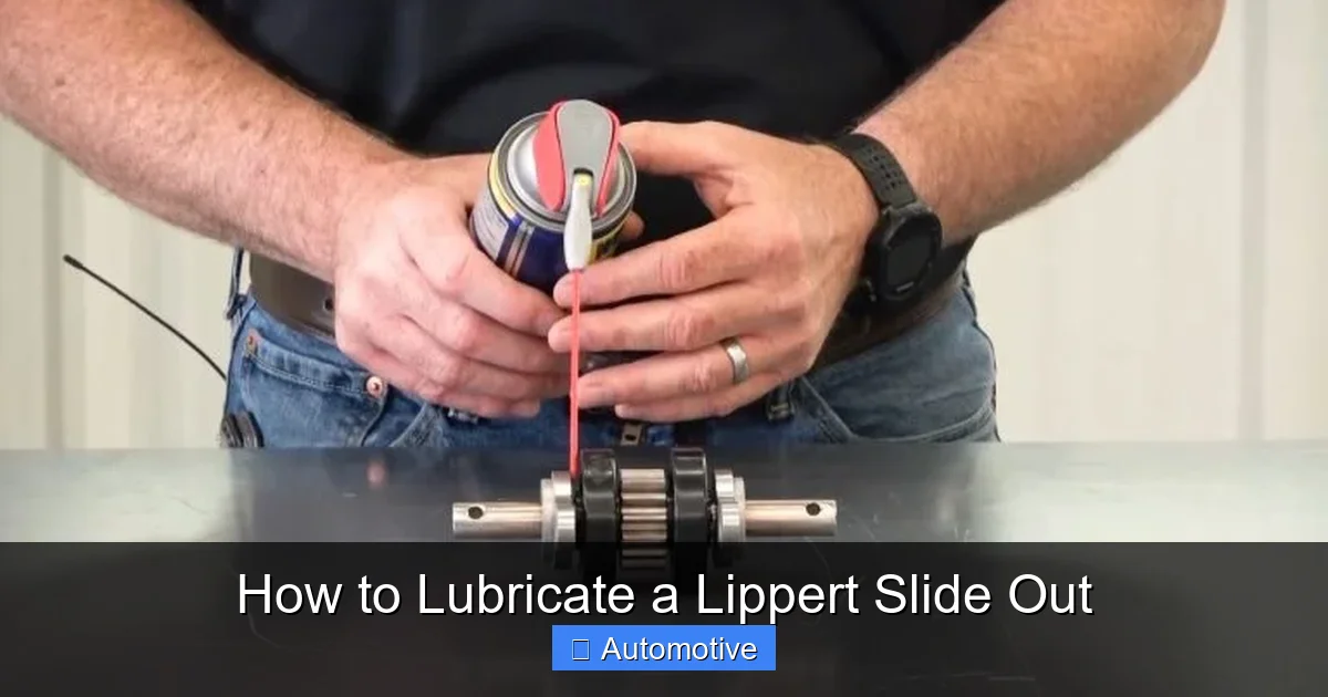 How to Lubricate a Lippert Slide Out