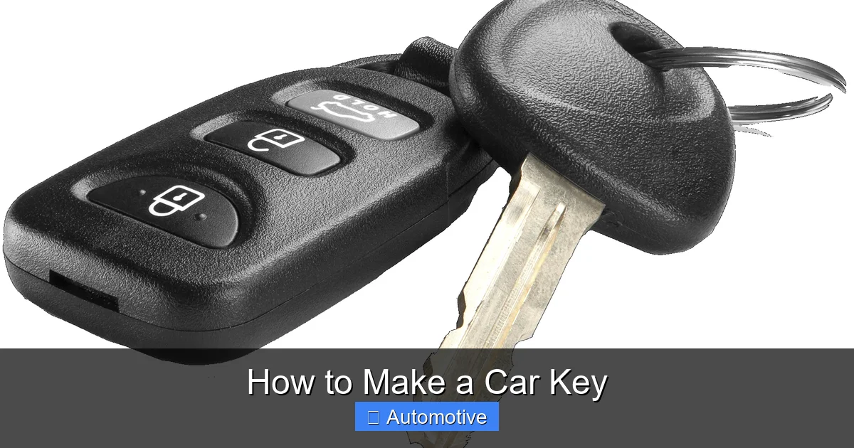 How to Make a Car Key