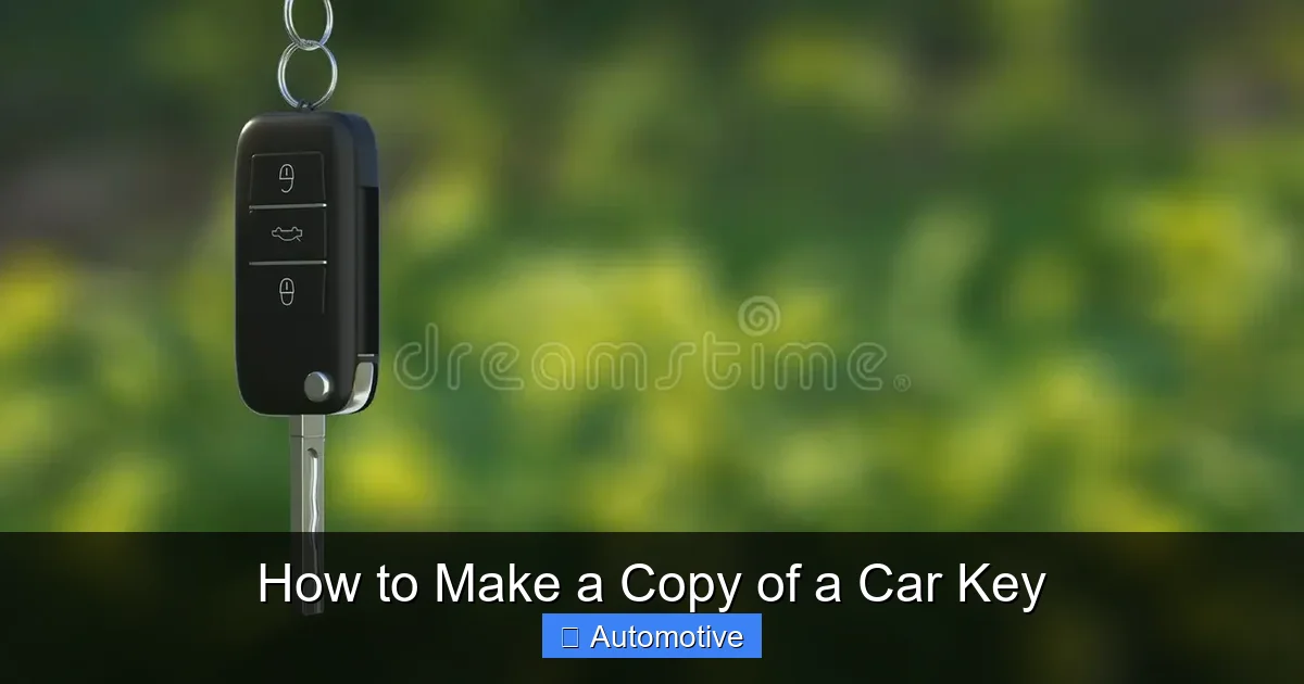 How to Make a Copy of a Car Key