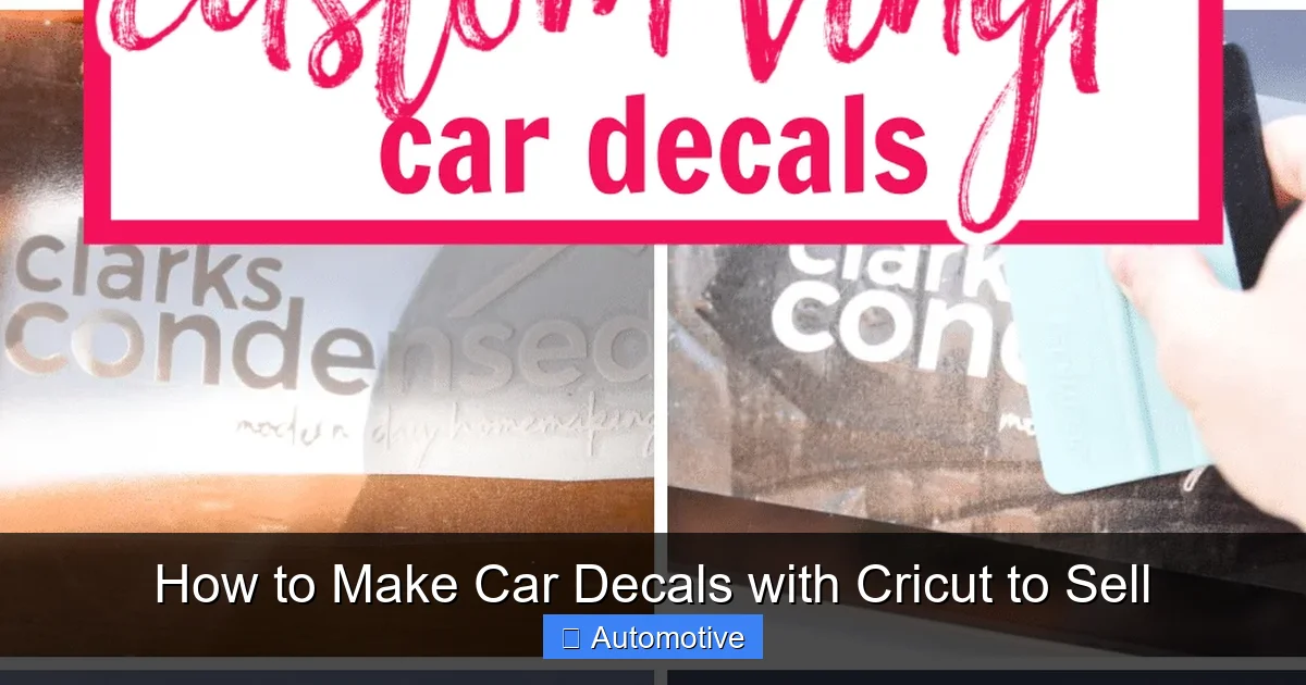 How to Make Car Decals with Cricut to Sell