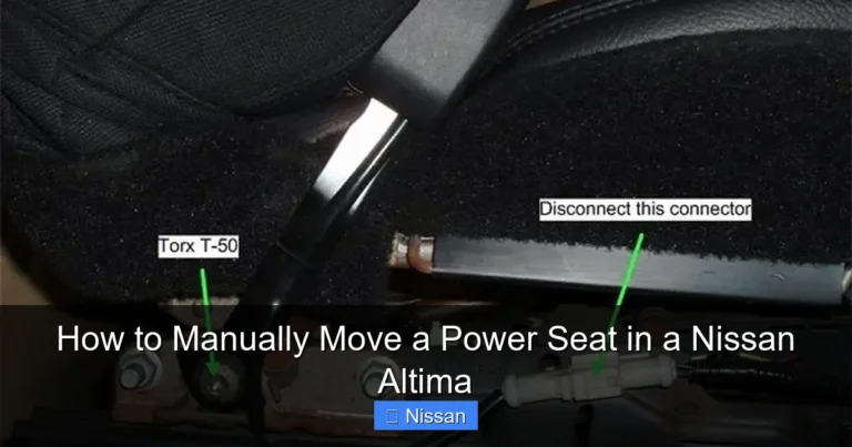 How to Manually Move a Power Seat in a Nissan Altima