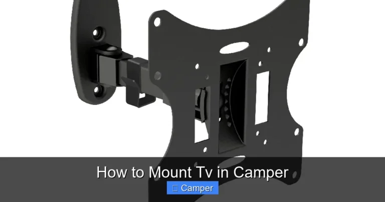 How to Mount Tv in Camper
