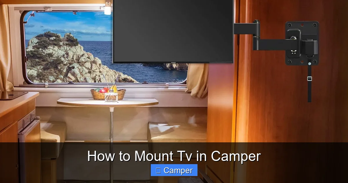 How to Mount Tv in Camper