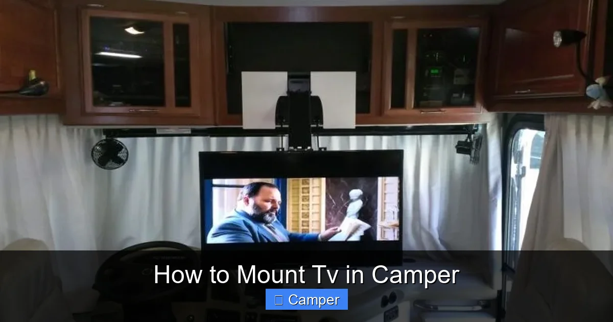 How to Mount Tv in Camper