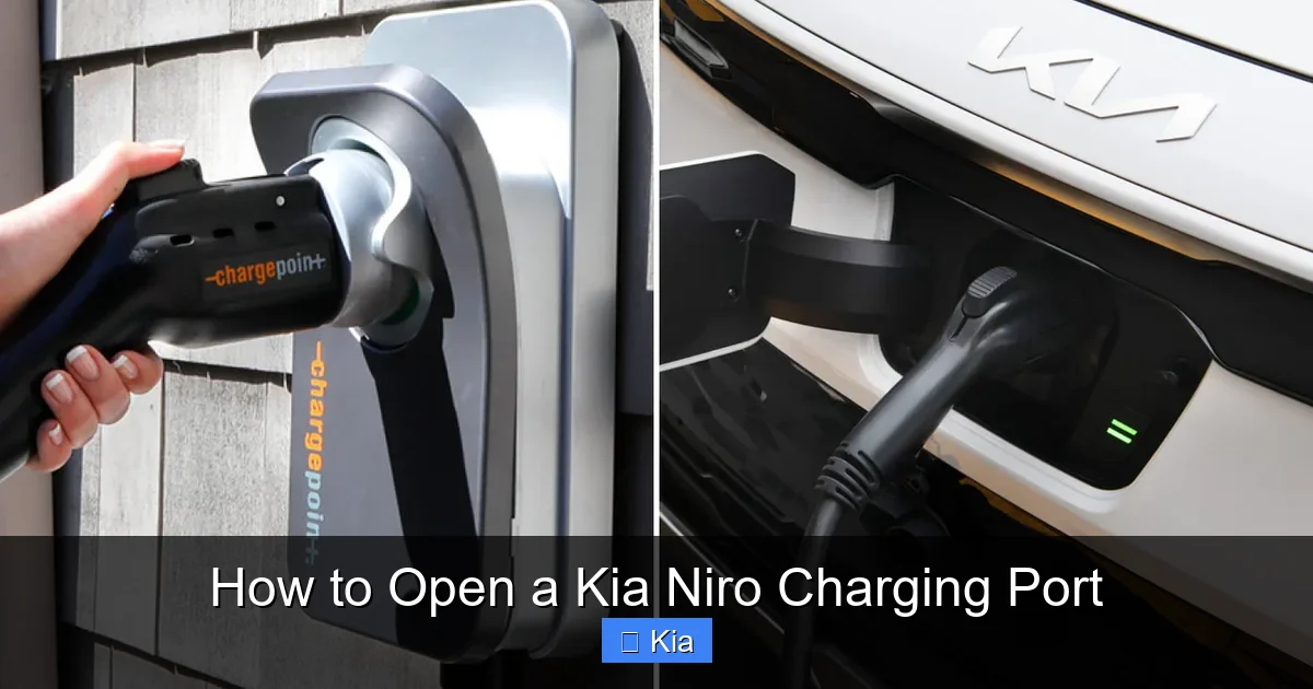 How to Open a Kia Niro Charging Port