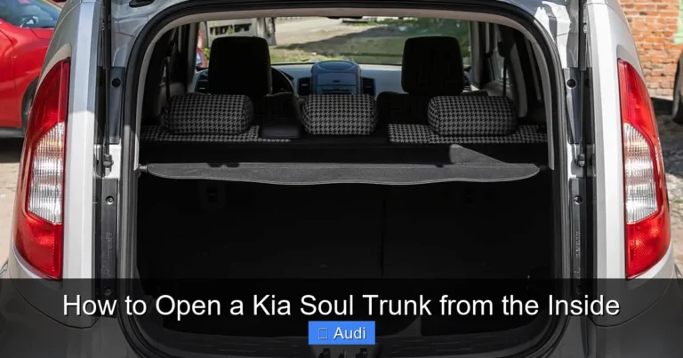 How to Open a Kia Soul Trunk from the Inside