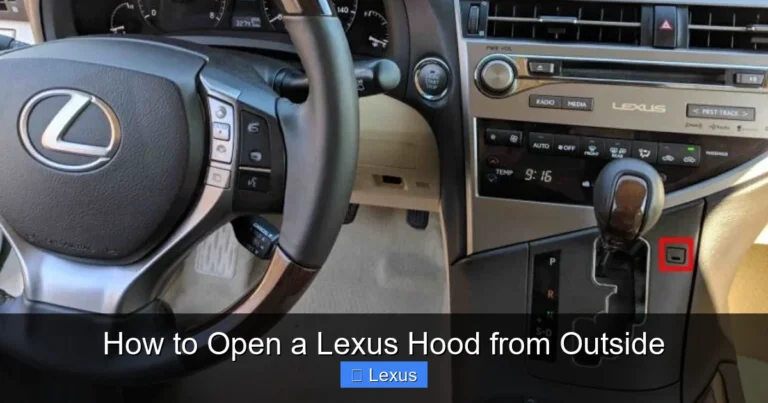 How to Open a Lexus Hood from Outside