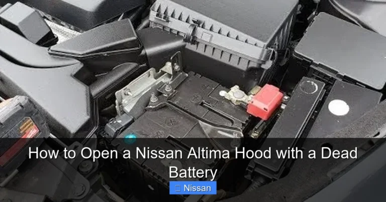 How to Open a Nissan Altima Hood with a Dead Battery
