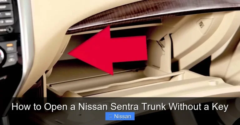 How to Open a Nissan Sentra Trunk Without a Key