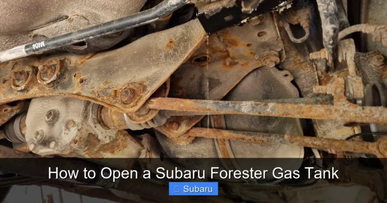 How to Open a Subaru Forester Gas Tank