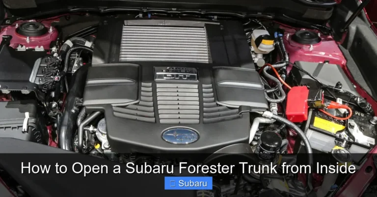 How to Open a Subaru Forester Trunk from Inside
