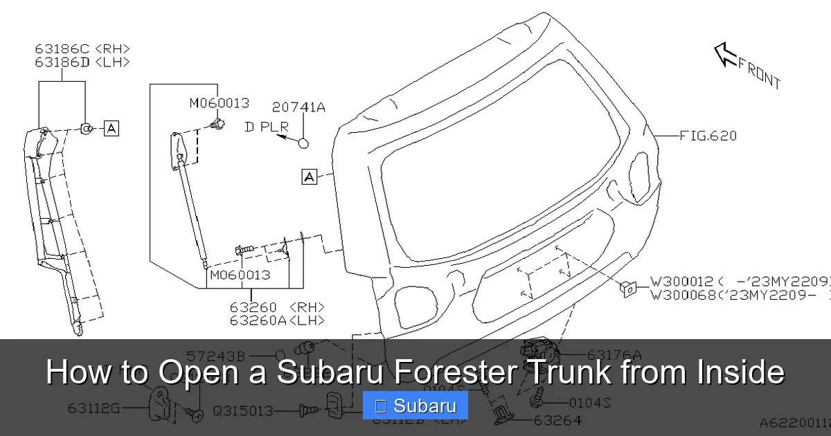 How to Open a Subaru Forester Trunk from Inside