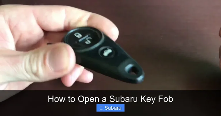 How to Open a Subaru Key Fob