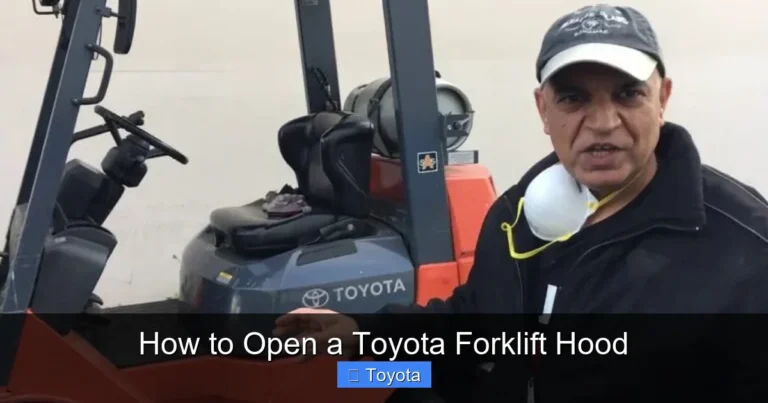 How to Open a Toyota Forklift Hood