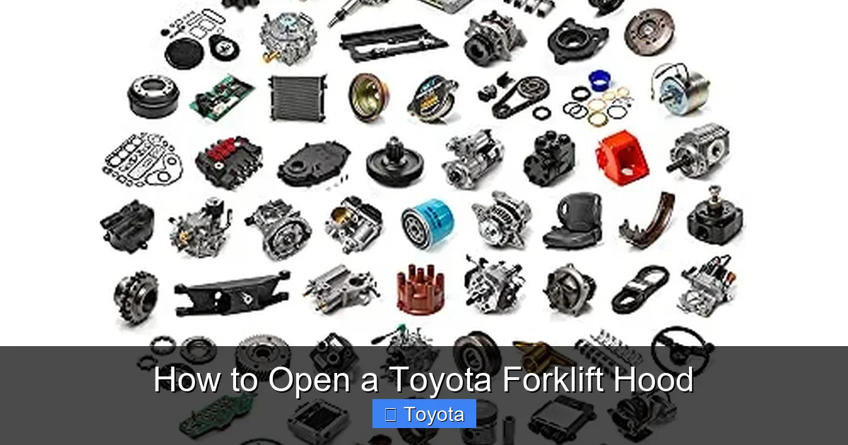 How to Open a Toyota Forklift Hood