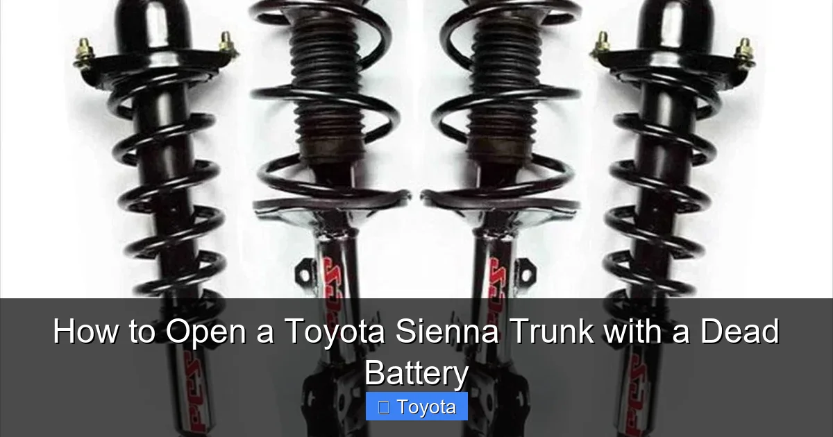 How to Open a Toyota Sienna Trunk with a Dead Battery