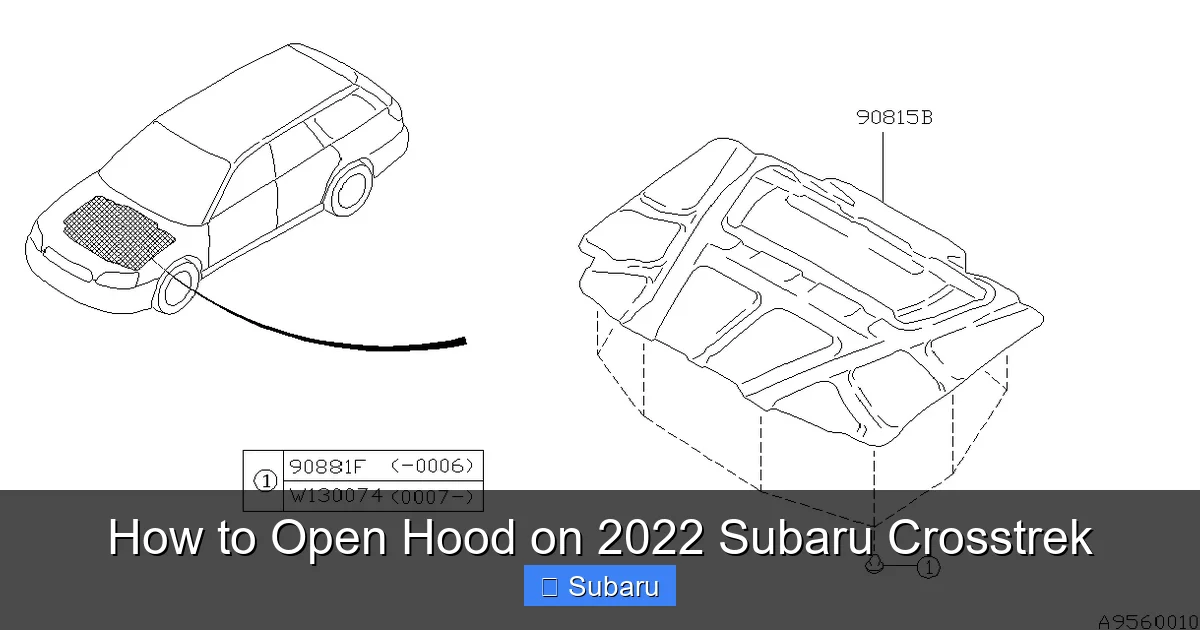 How to Open Hood on 2022 Subaru Crosstrek