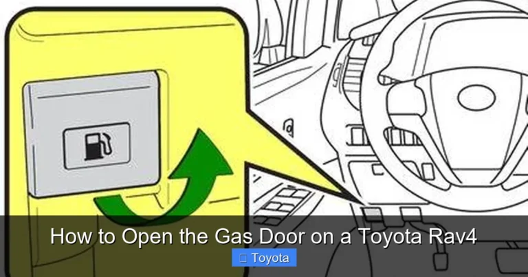 How to Open the Gas Door on a Toyota Rav4