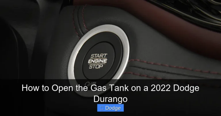 How to Open the Gas Tank on a 2022 Dodge Durango
