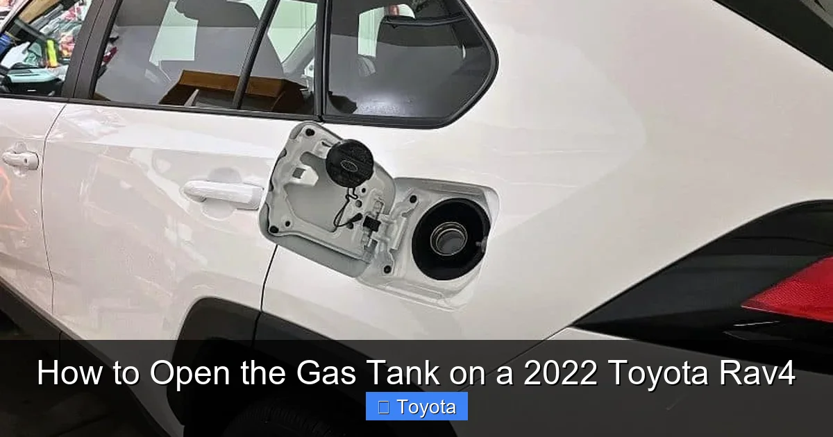 How to Open the Gas Tank on a 2022 Toyota Rav4