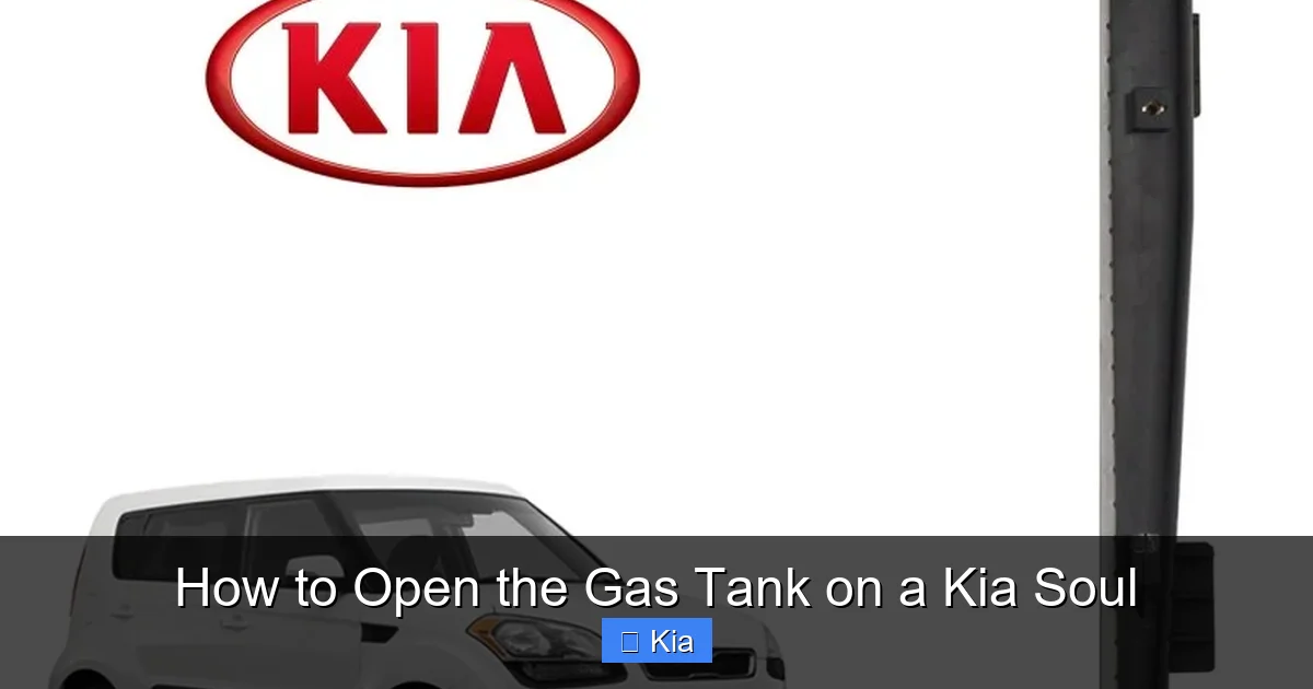 How to Open the Gas Tank on a Kia Soul
