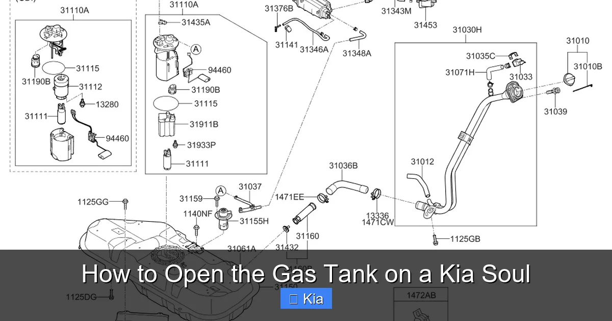 How to Open the Gas Tank on a Kia Soul