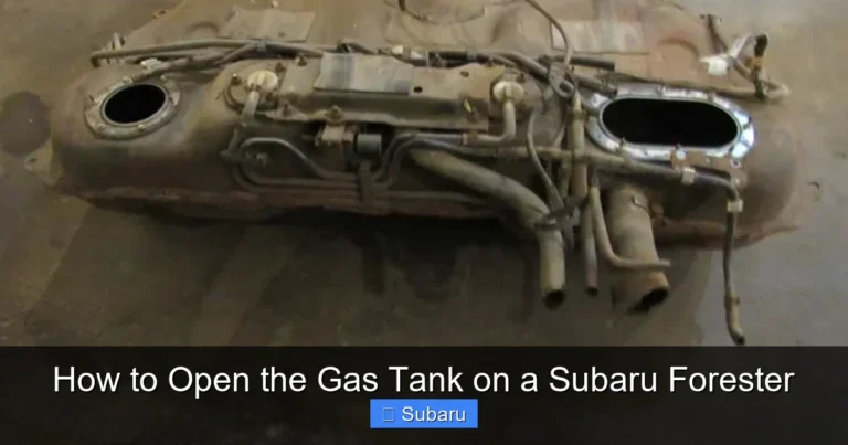 How to Open the Gas Tank on a Subaru Forester