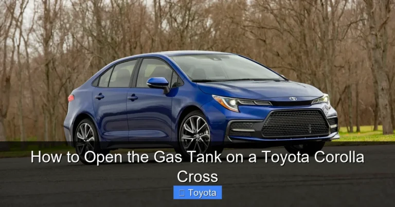 How to Open the Gas Tank on a Toyota Corolla Cross