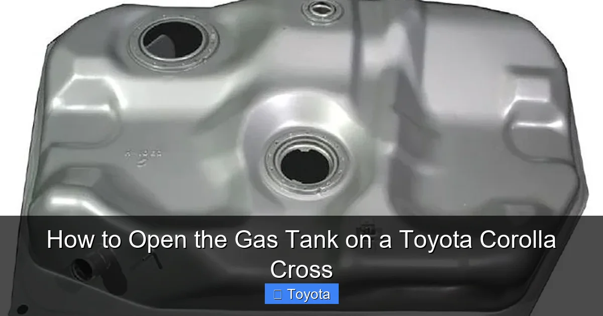 How to Open the Gas Tank on a Toyota Corolla Cross