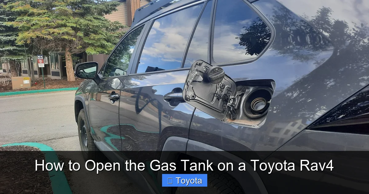 How to Open the Gas Tank on a Toyota Rav4