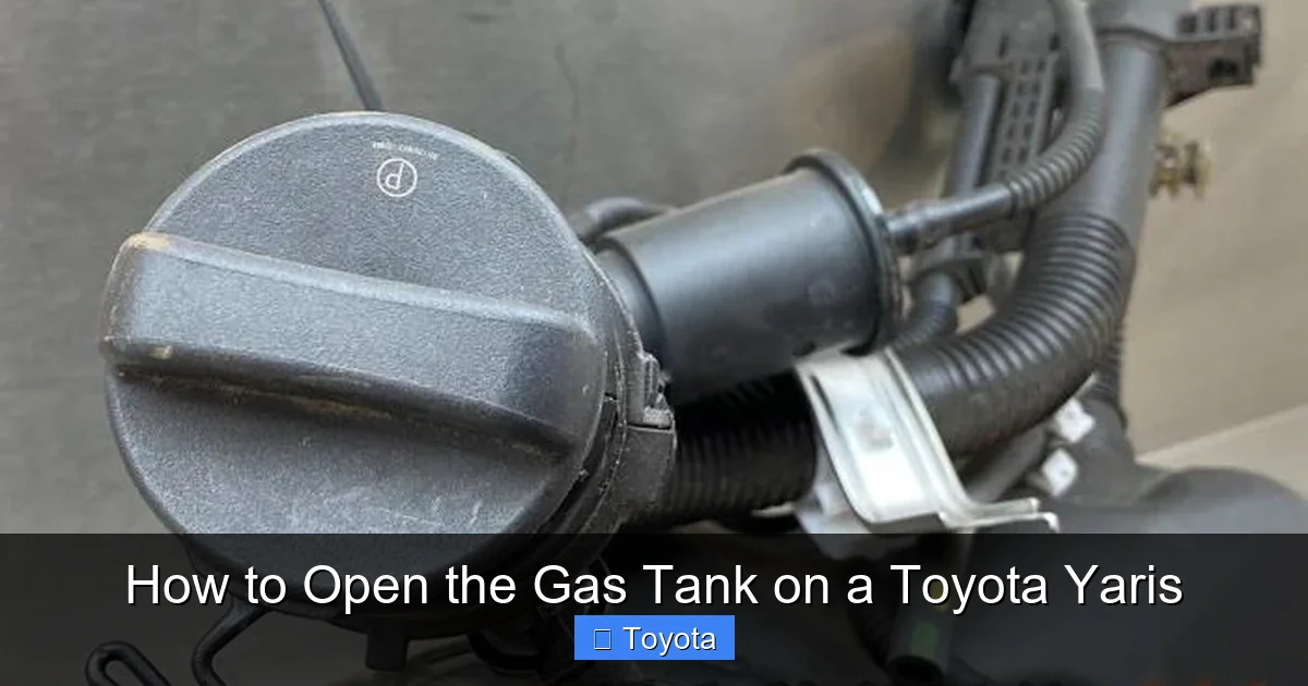 How to Open the Gas Tank on a Toyota Yaris