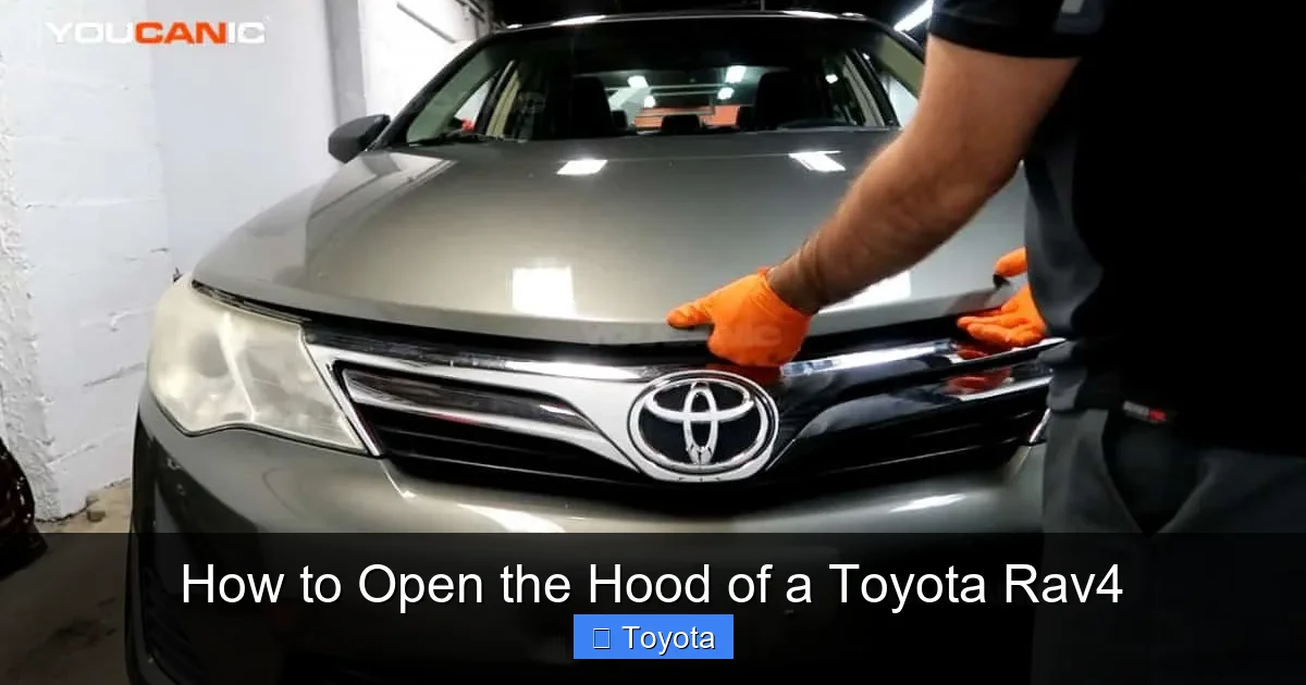 How to Open the Hood of a Toyota Rav4