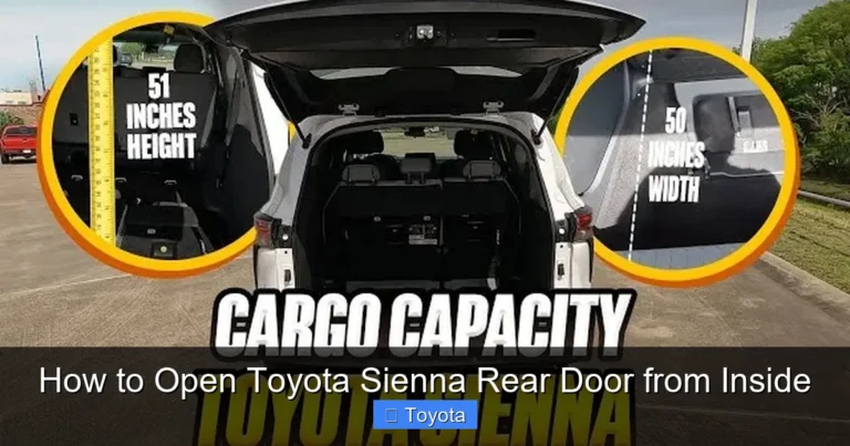 How to Open Toyota Sienna Rear Door from Inside