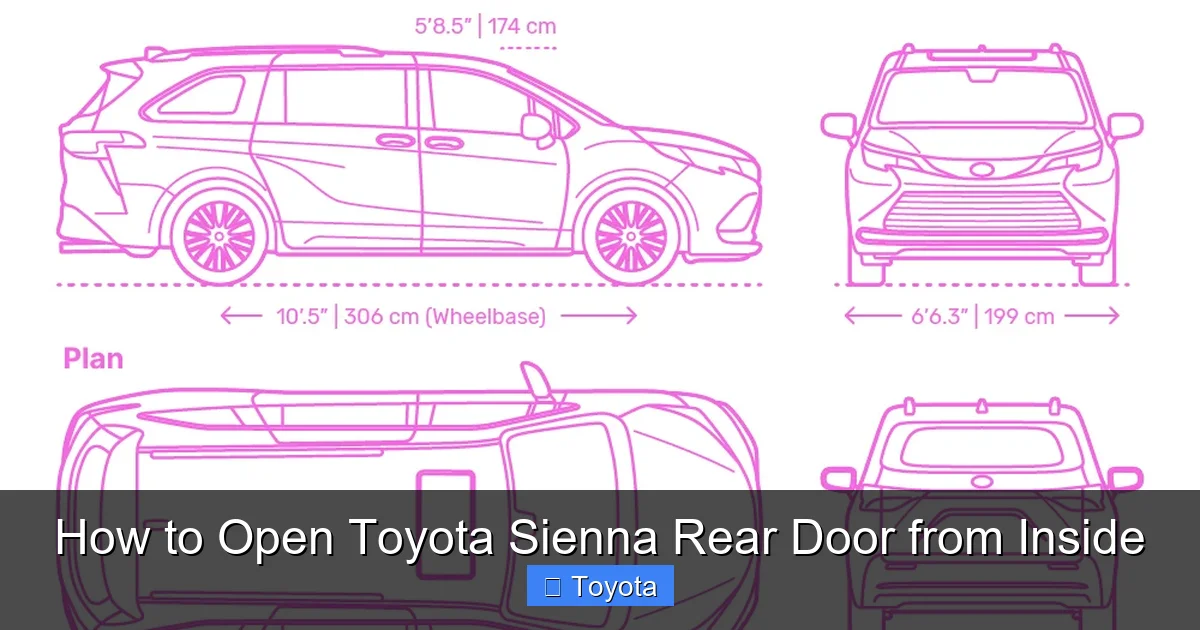 How to Open Toyota Sienna Rear Door from Inside