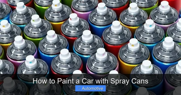 How to Paint a Car with Spray Cans